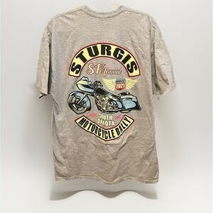 Sturgis 81st Annual Motorcycle Rally‎ 2021 T-Shirt Grey XL Biker South Dakota